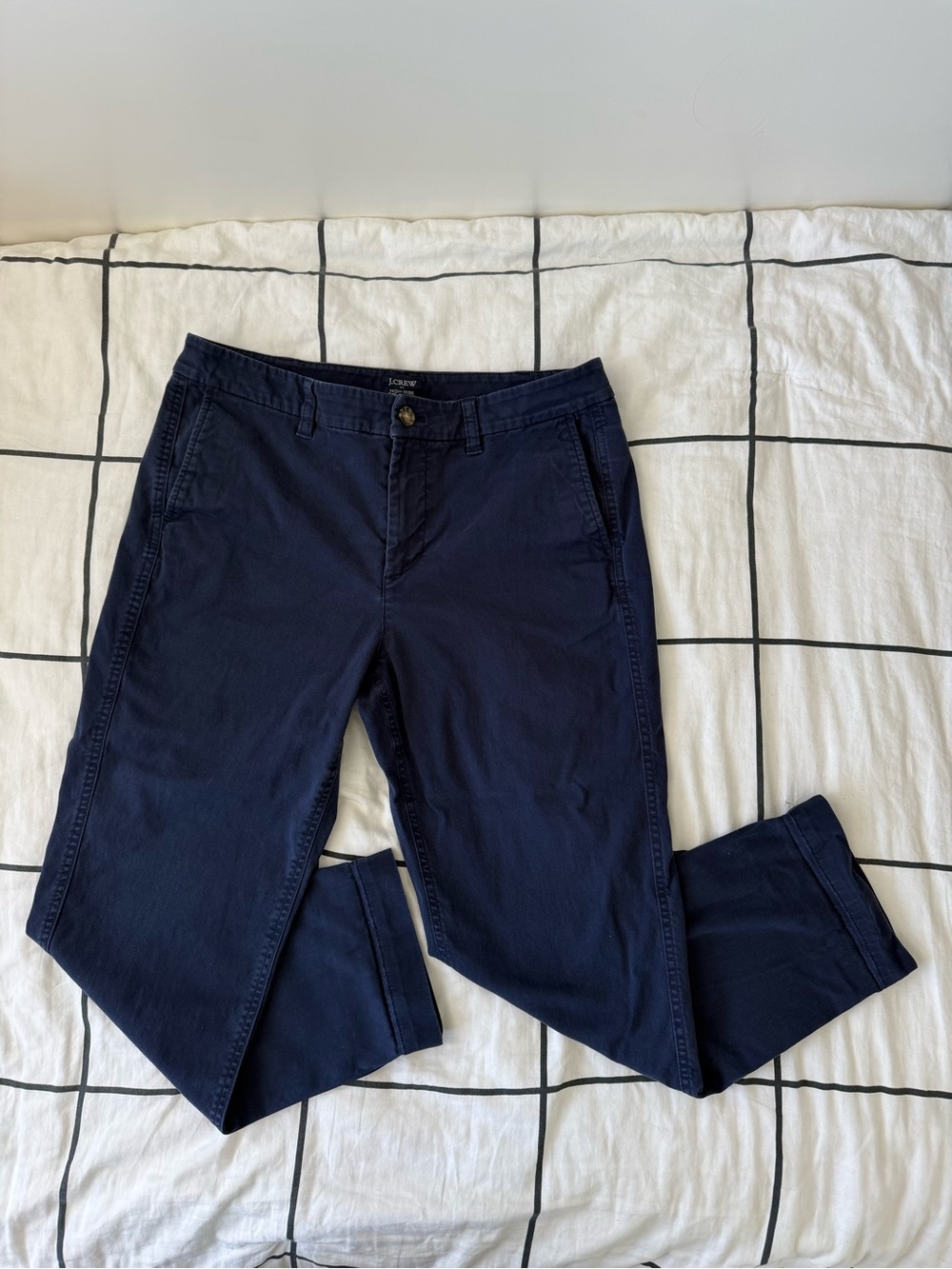 J. Crew Navy High Waist Girlfriend Chino Pants